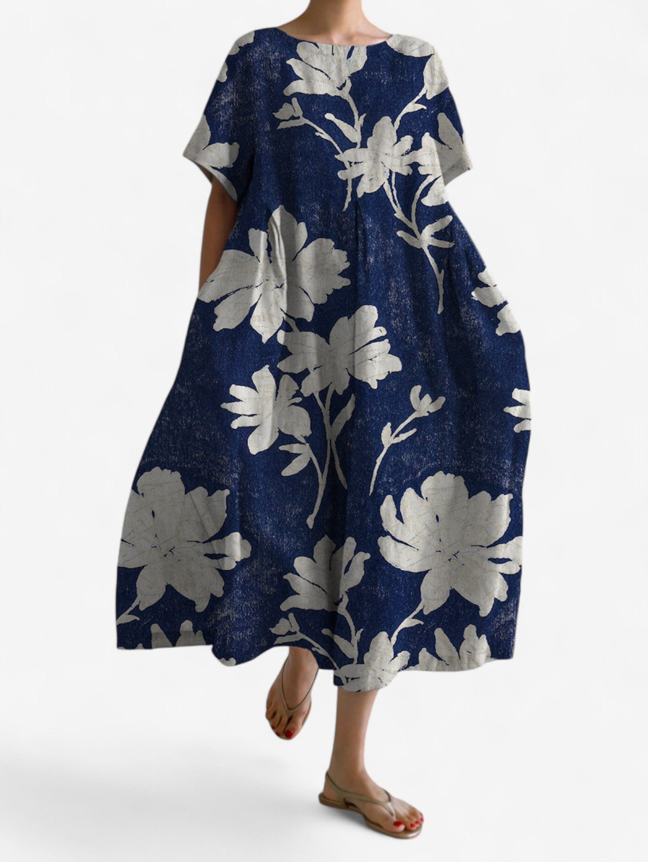 Jada | Women’s Boho Printed Loose Short Sleeve Summer Maxi Dress