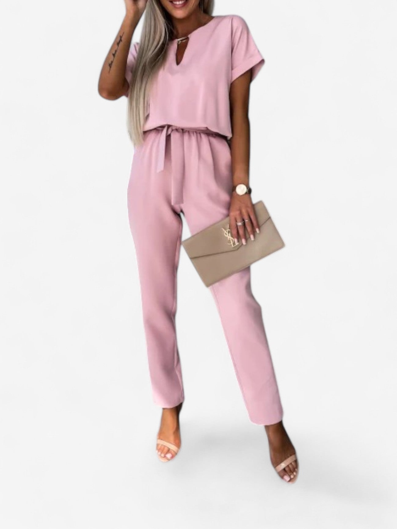 Jada | Women’s Elegant Short Sleeve Jumpsuit