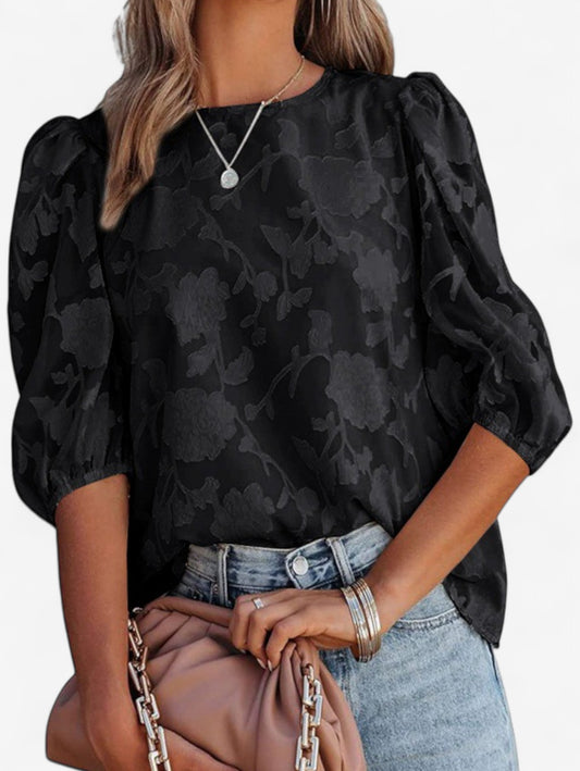 Jada | Women's Casual Round Neck Blouse Top