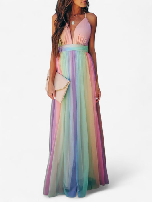 Jada | Women's Wrap Wedding Guest Summer Party Maxi Dress Gown