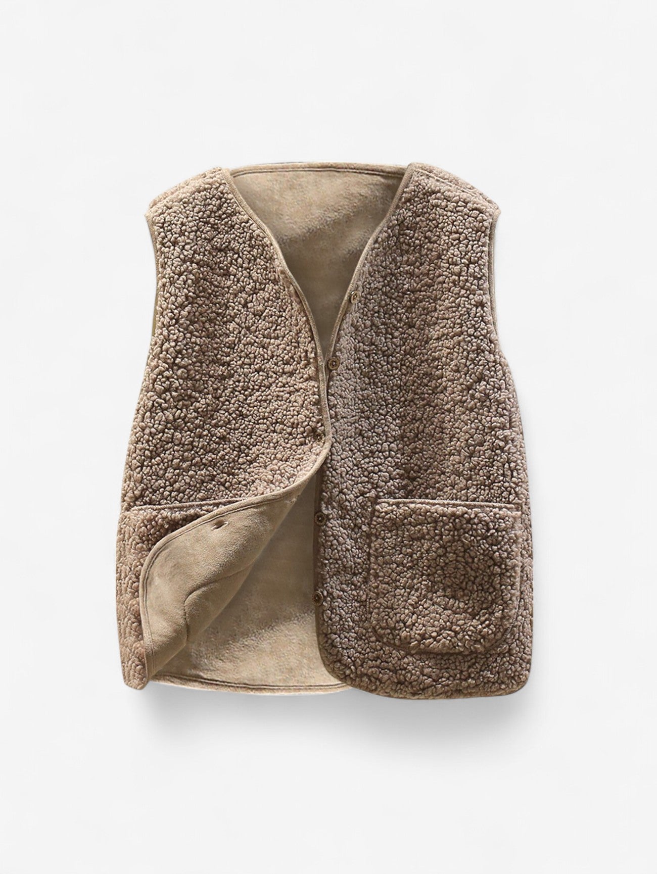 Jada | Women’s Sleeveless Button Down Vest Outerwear Jacket