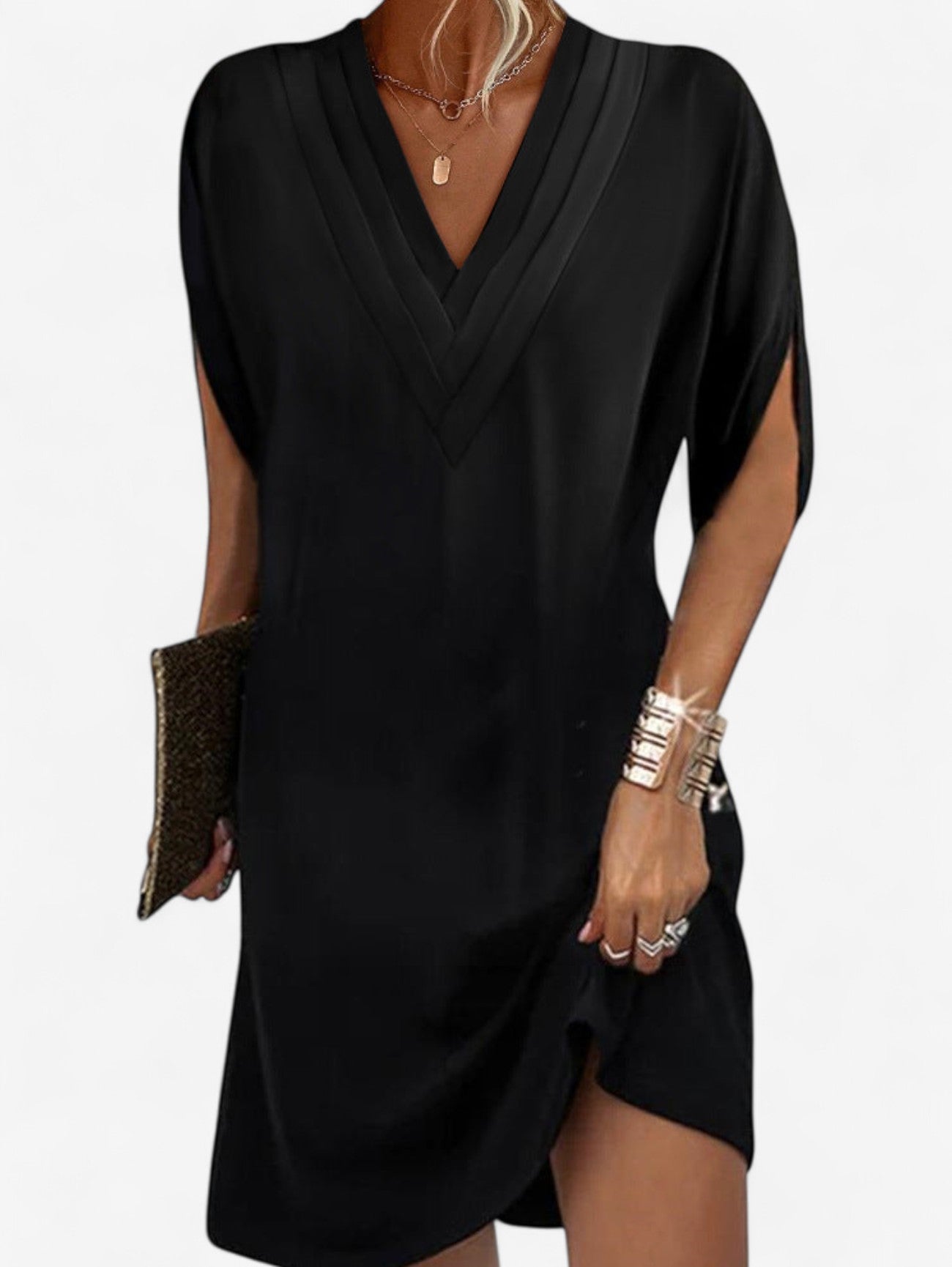 Jada | Women's Casual Summer Midi V-neck Dress