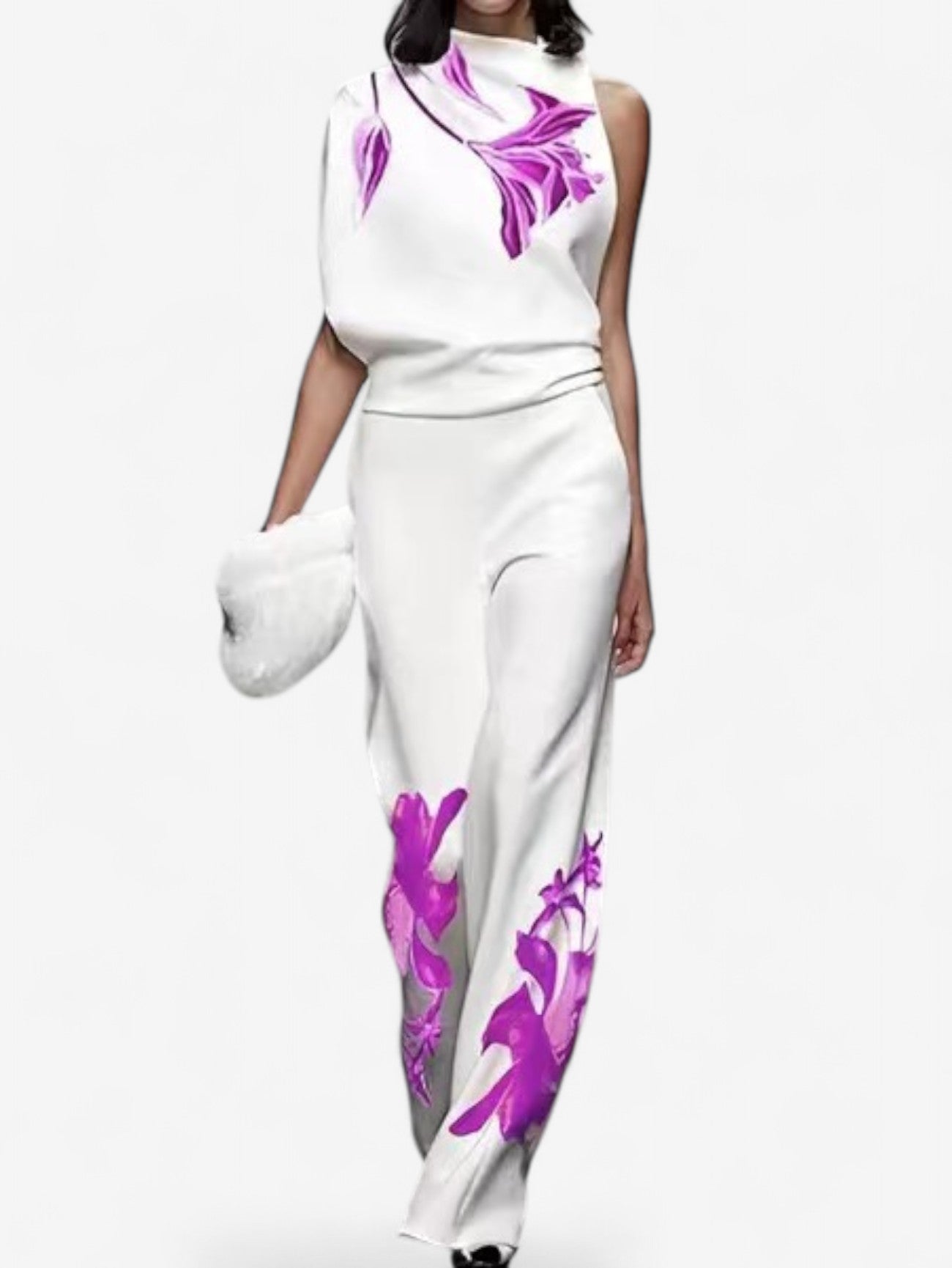 Jada | Women’s Floral Print Sleeveless Two-Piece Set