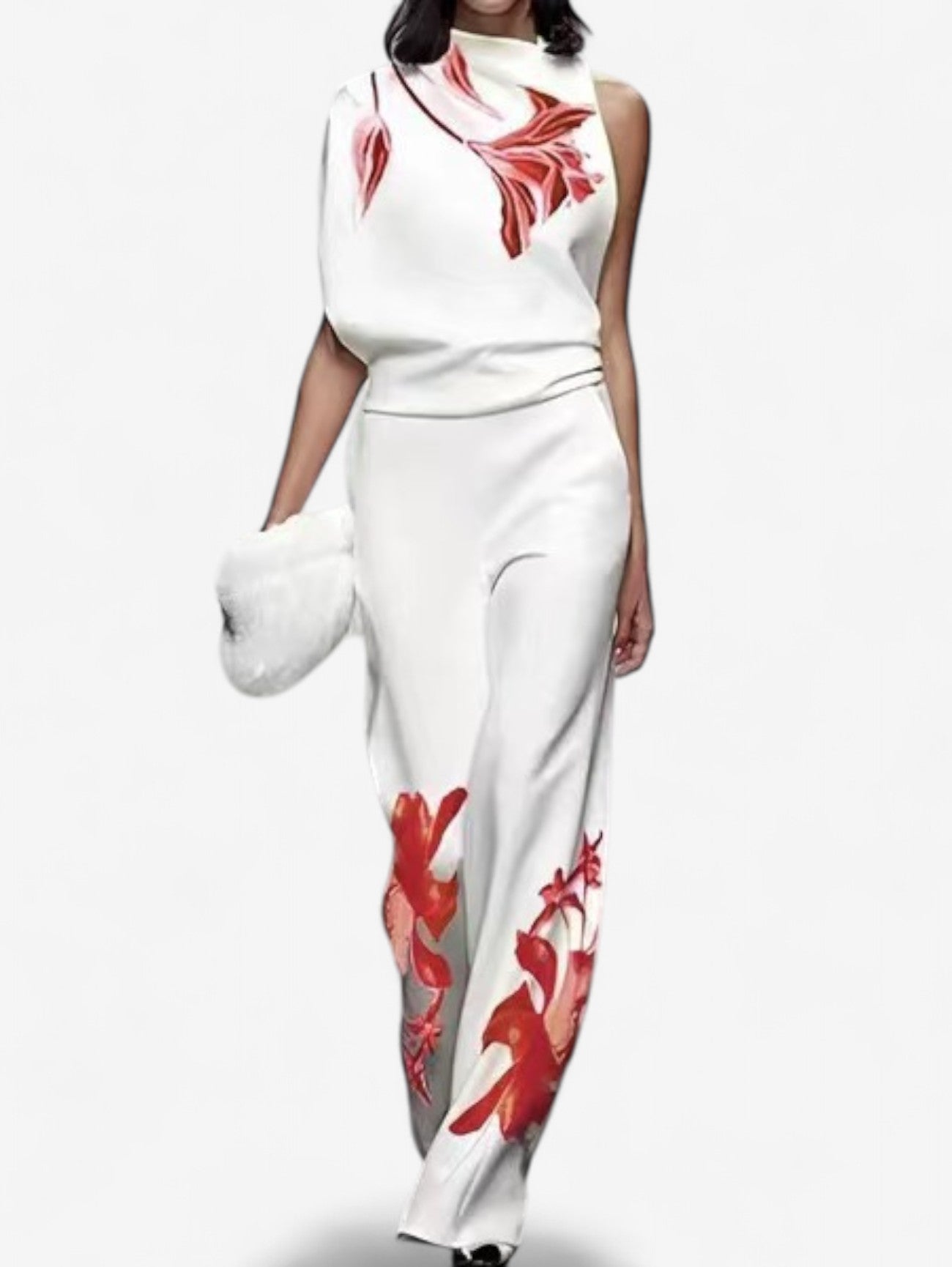 Jada | Women’s Floral Print Sleeveless Two-Piece Set