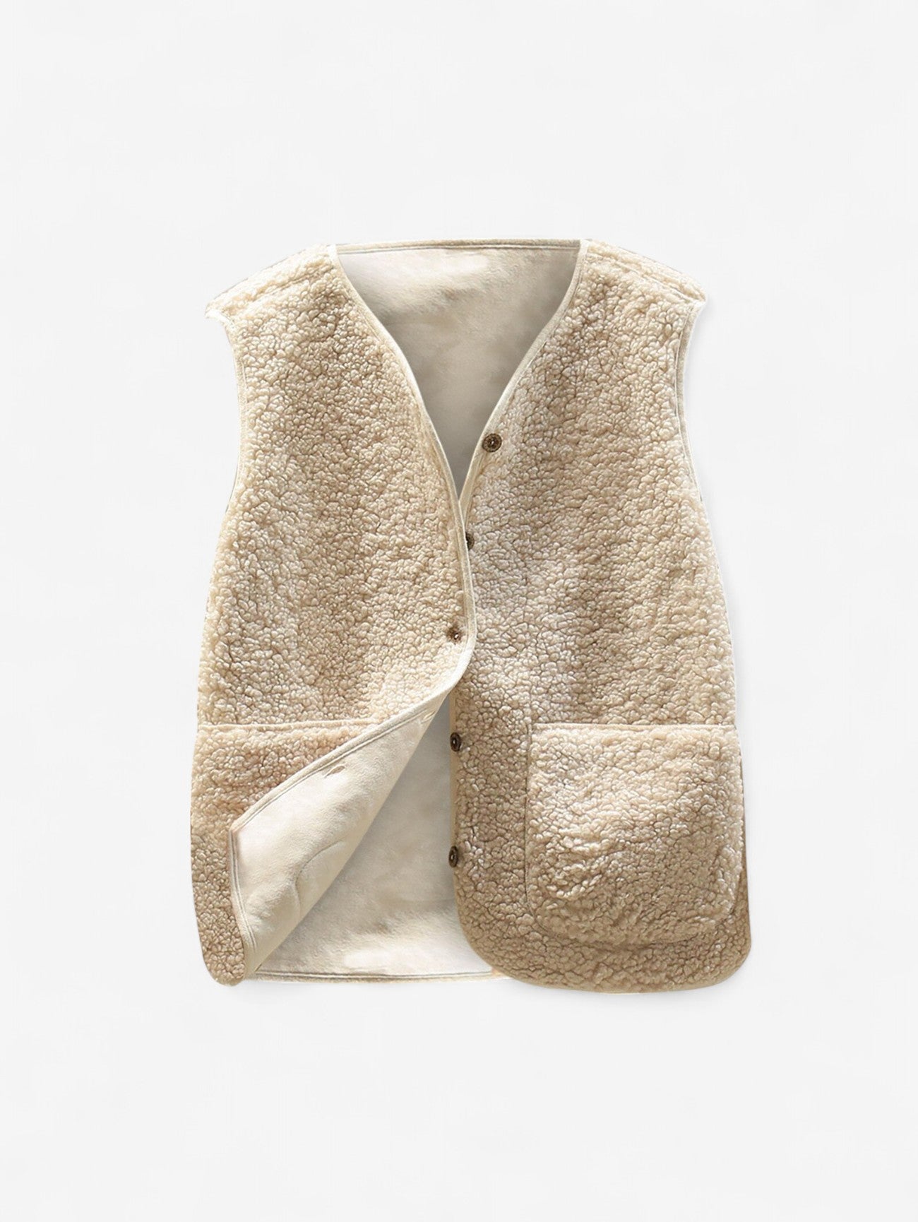 Jada | Women’s Sleeveless Button Down Vest Outerwear Jacket