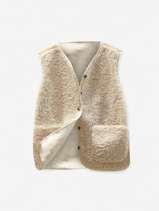 Jada | Women’s Sleeveless Button Down Vest Outerwear Jacket