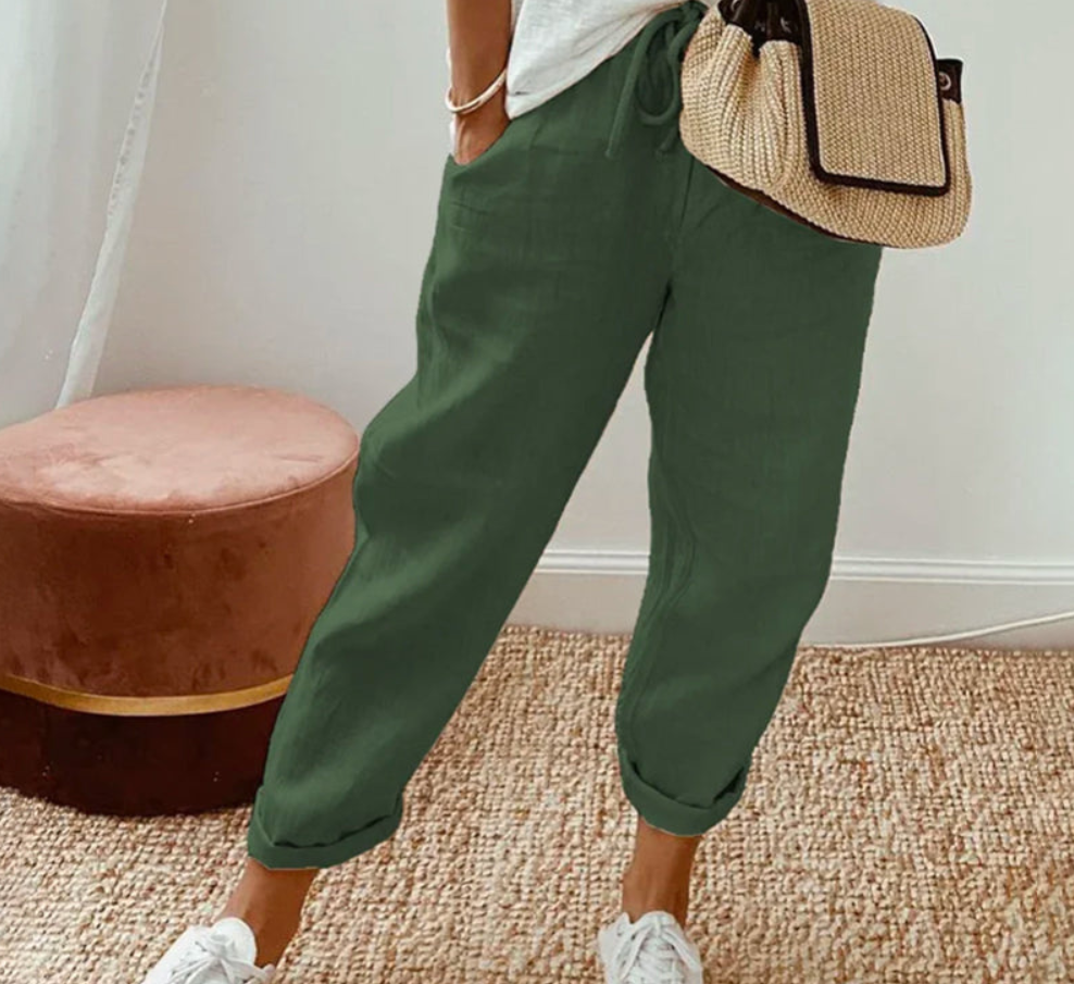 Jada | Women's Baggy Cropped Pants