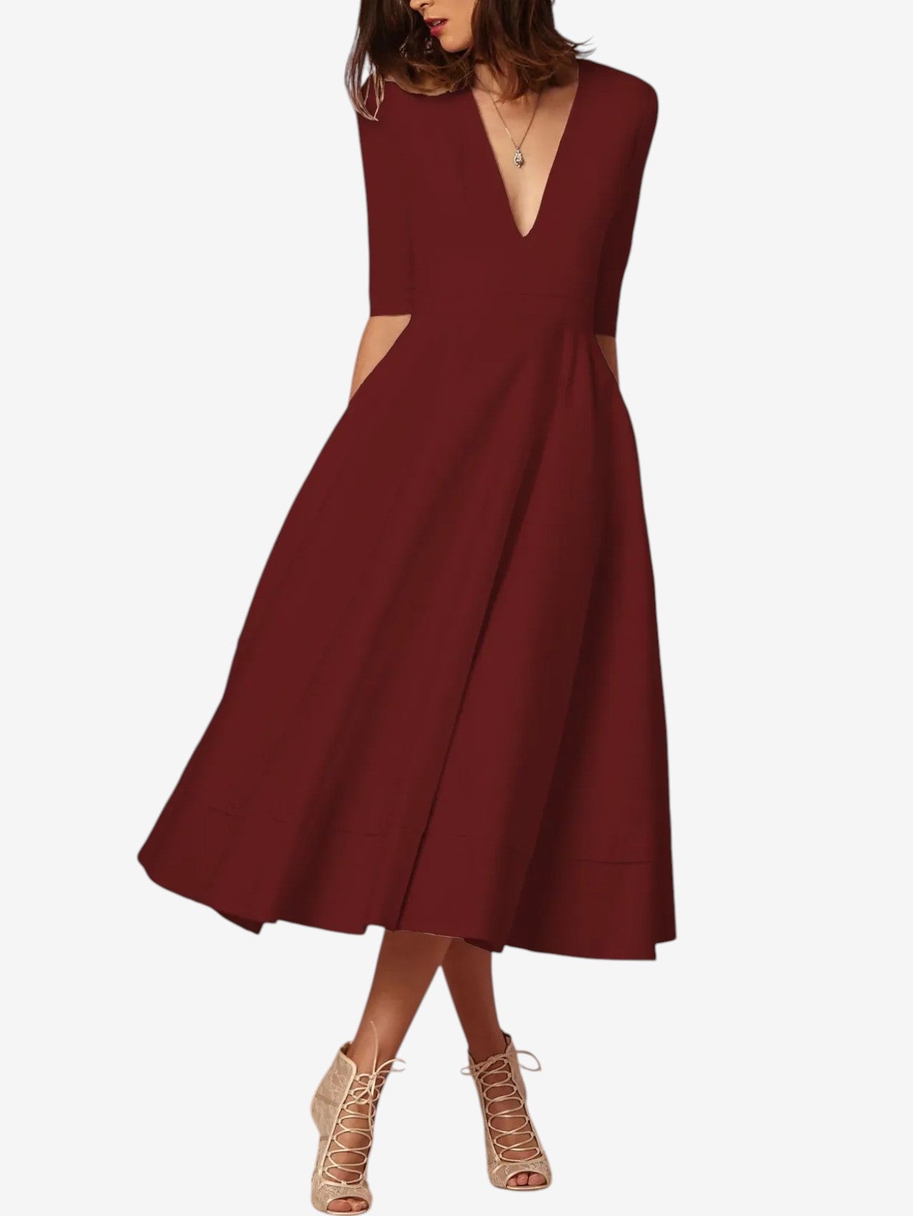 Jada | Women's Wrap Formal Wedding Guest Maxi Dress
