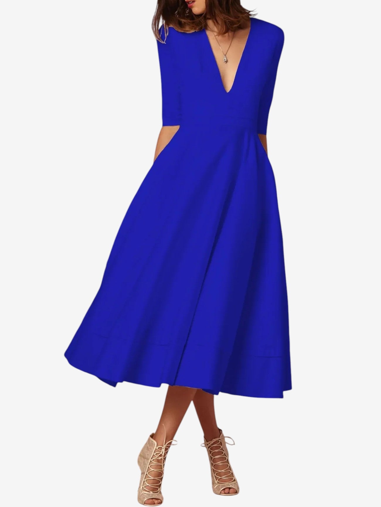 Jada | Women's Wrap Formal Wedding Guest Maxi Dress