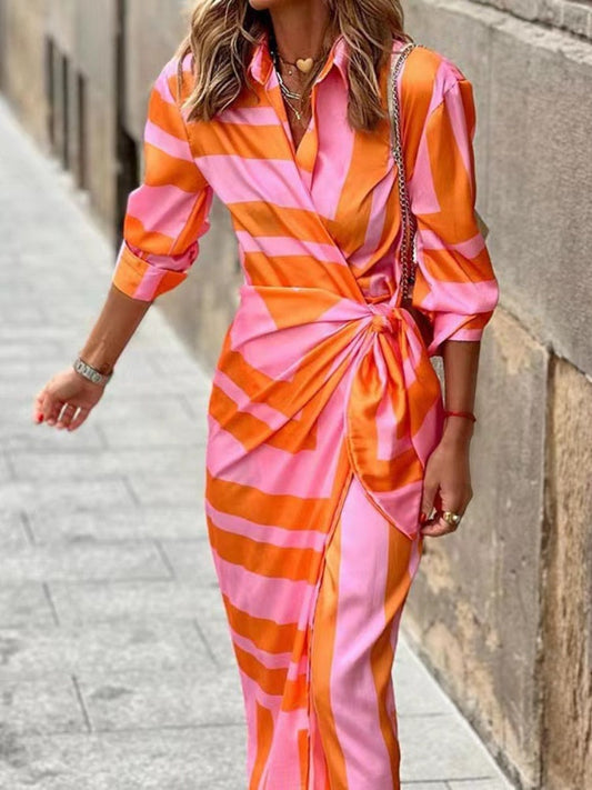 Jada | Women's Wedding Guest Wrap Collared Maxi Dress