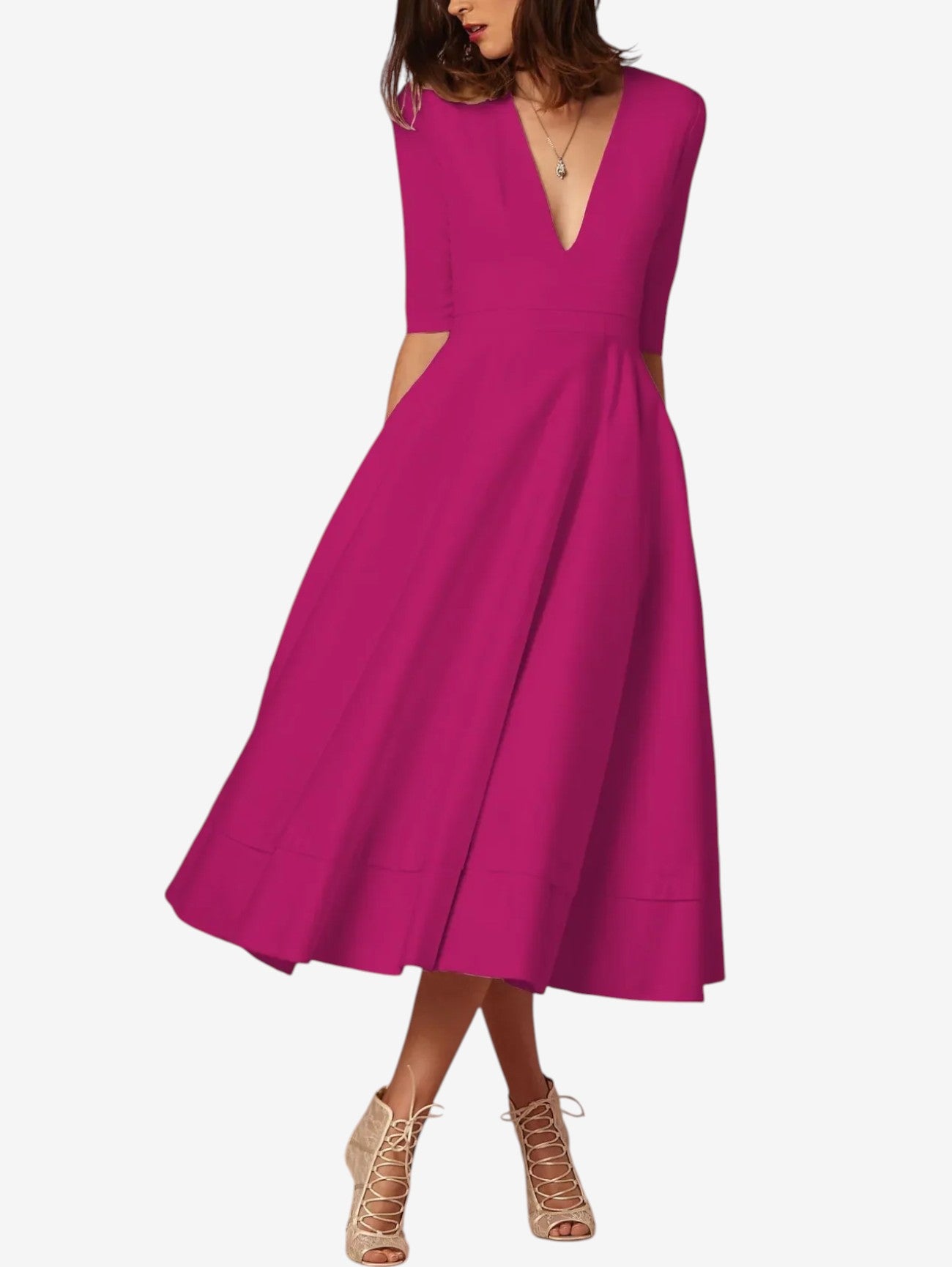 Jada | Women's Wrap Formal Wedding Guest Maxi Dress
