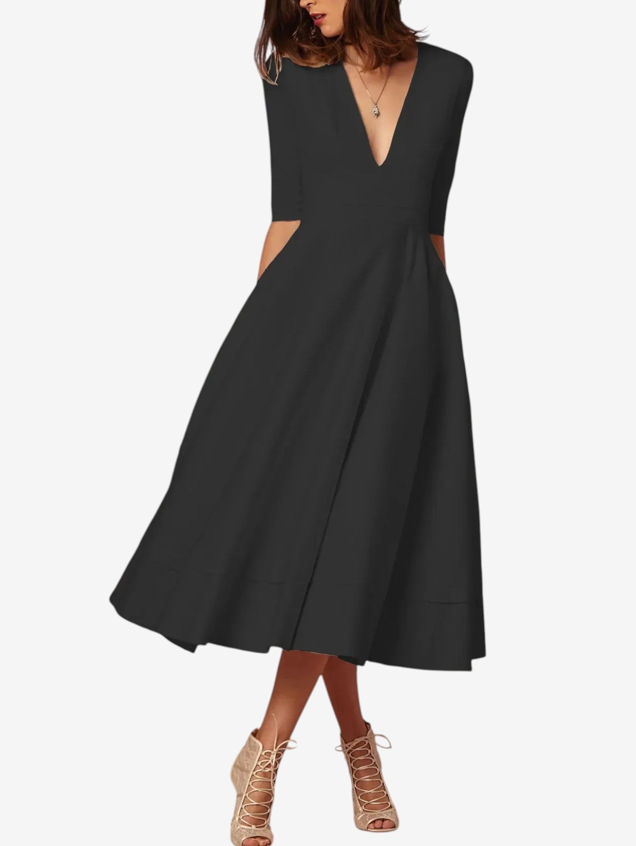 Jada | Women's Wrap Formal Wedding Guest Maxi Dress