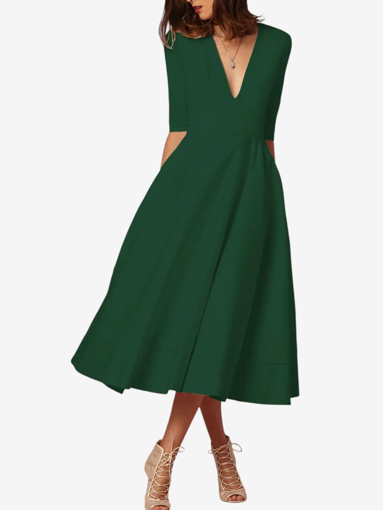 Jada | Women's Wrap Formal Wedding Guest Maxi Dress
