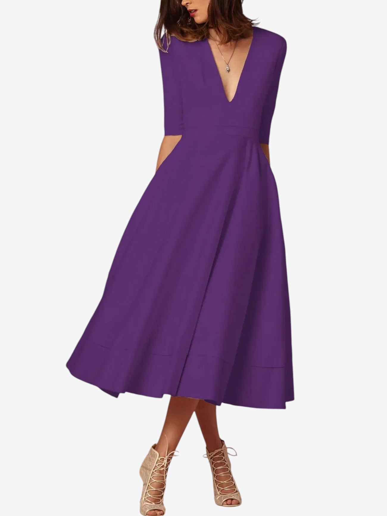 Jada | Women's Wrap Formal Wedding Guest Maxi Dress