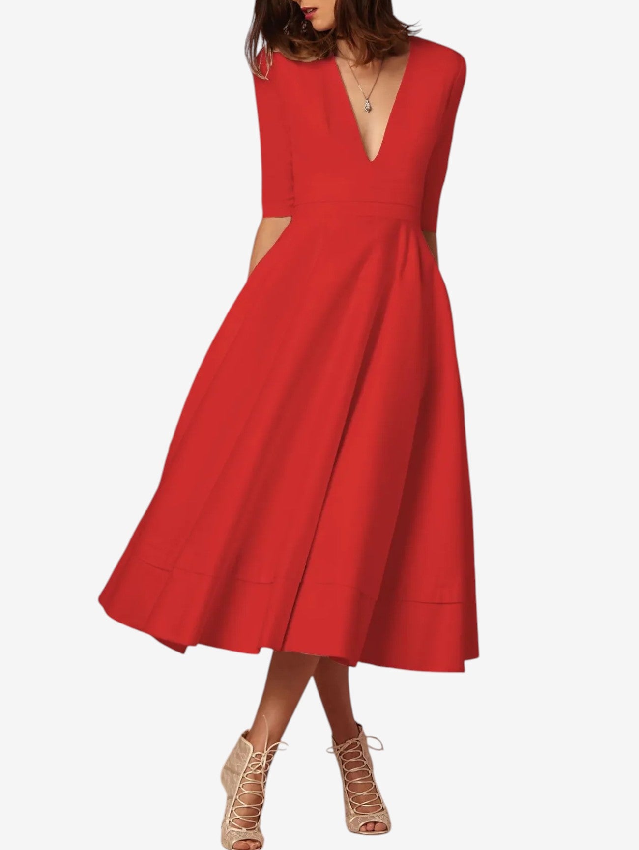 Jada | Women's Wrap Formal Wedding Guest Maxi Dress