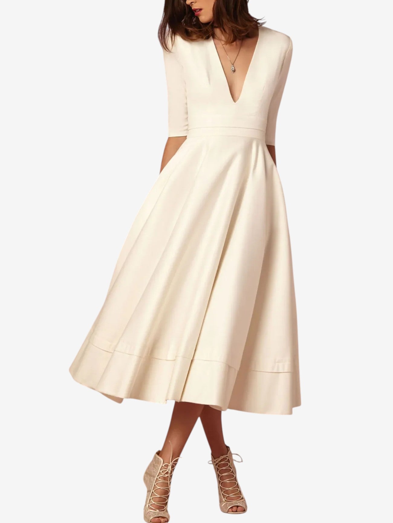 Jada | Women's Wrap Formal Wedding Guest Maxi Dress