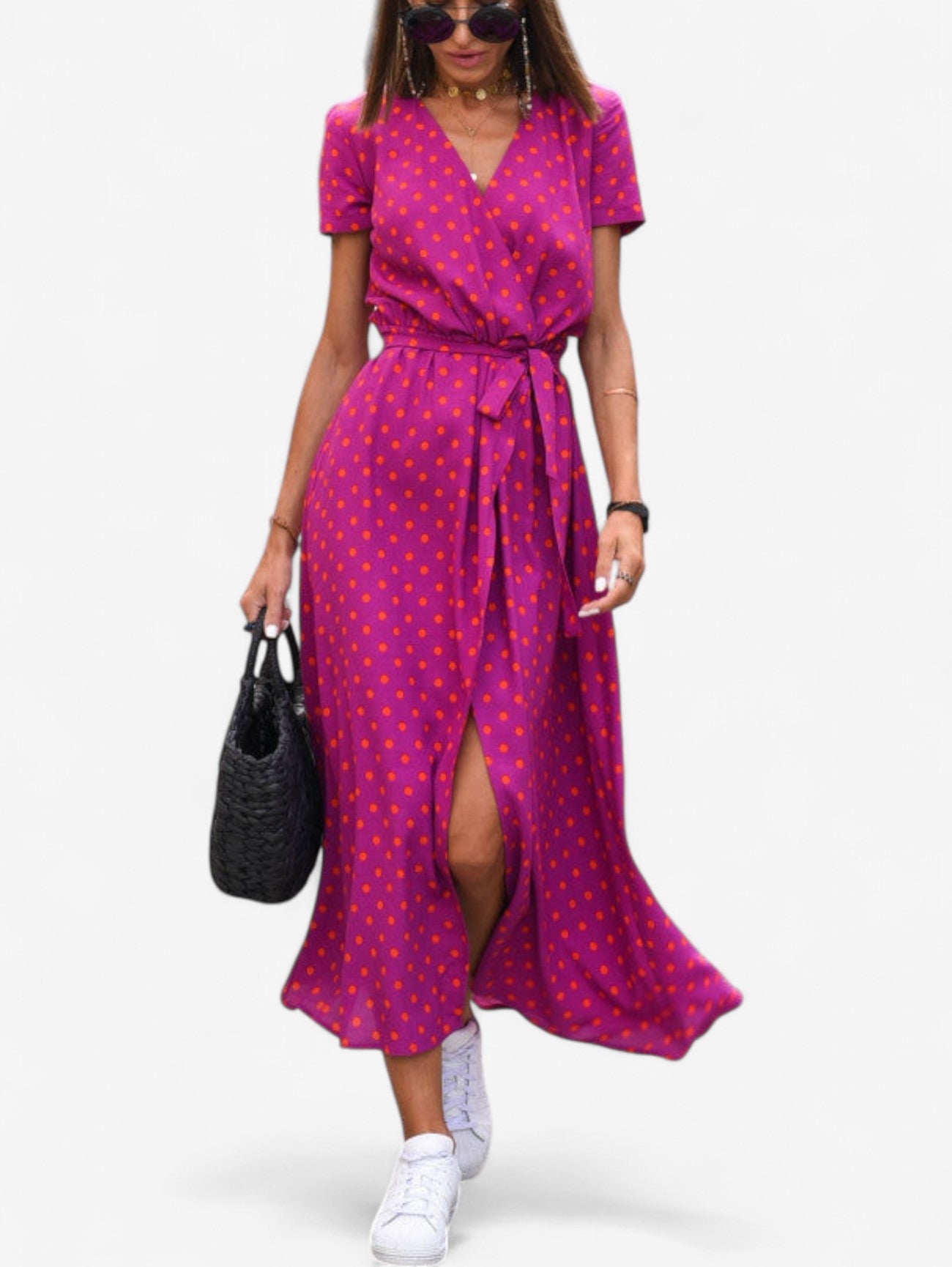 Jada | Women's Summer Floral Wrap Maxi Dress