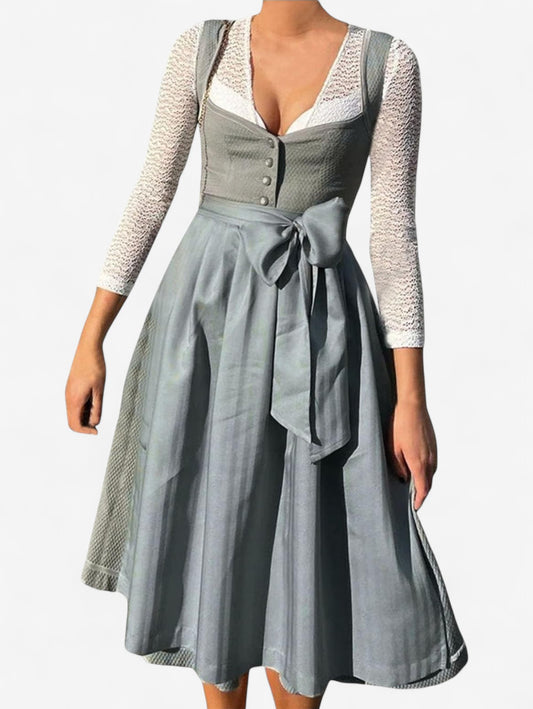 Jada | Women’s Vintage Wrap Sleeveless A Line Midi Dress