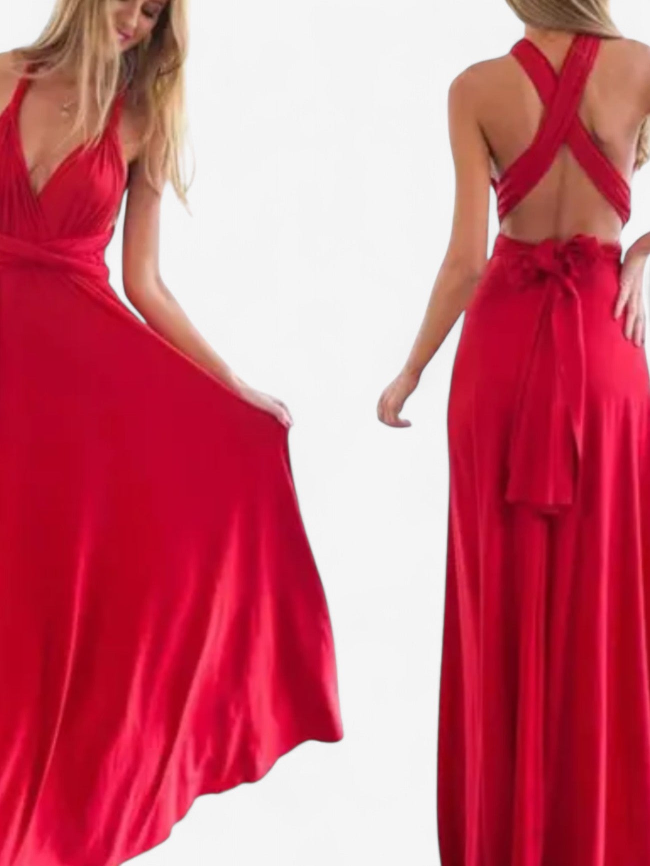 Jada | Women's Wedding Guest Formal Backless Maxi Dress