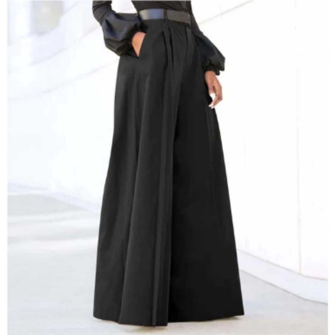 Jada | Women's High Waist Wide Leg Trousers