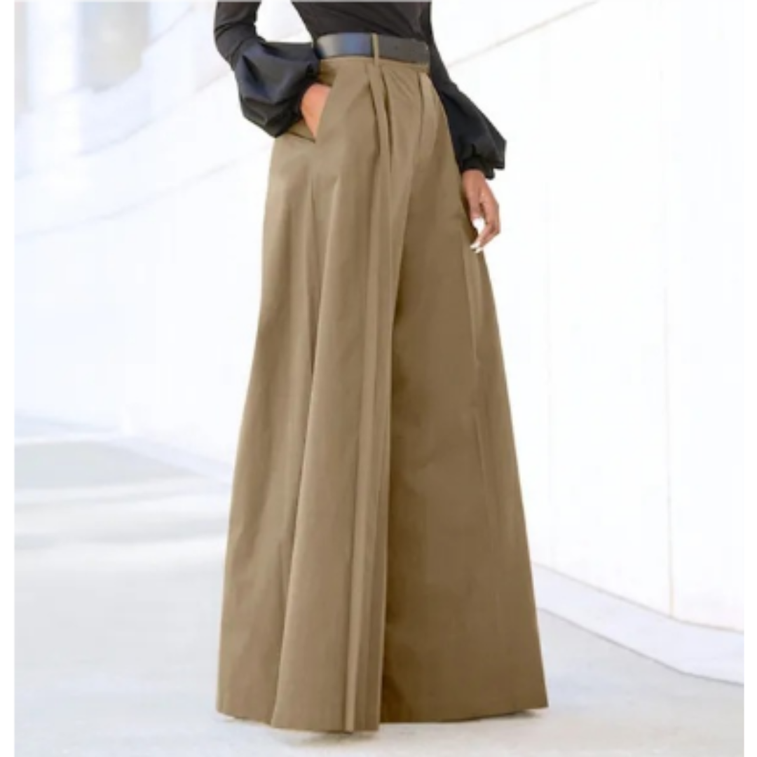 Jada | Women's High Waist Wide Leg Trousers
