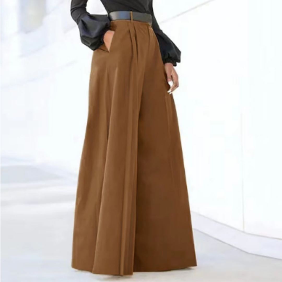 Jada | Women's High Waist Wide Leg Trousers