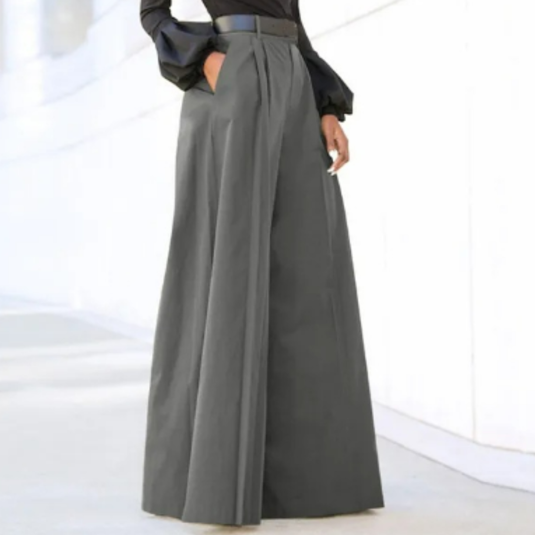 Jada | Women's High Waist Wide Leg Trousers