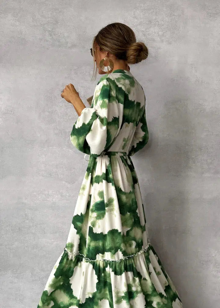 Jada | Women's Long Sleeve Wedding Guest Wrap Maxi Dress