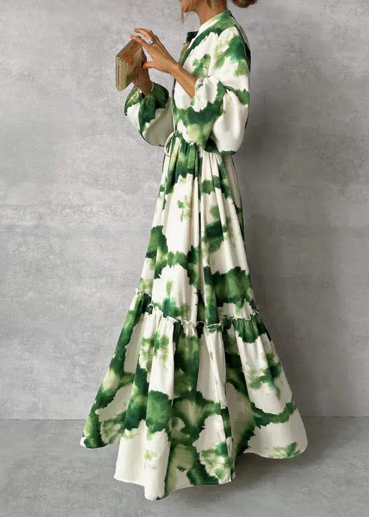 Jada | Women's Long Sleeve Wedding Guest Wrap Maxi Dress