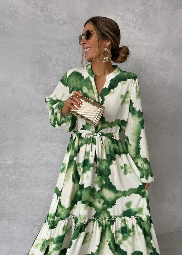 Jada | Women's Long Sleeve Wedding Guest Wrap Maxi Dress