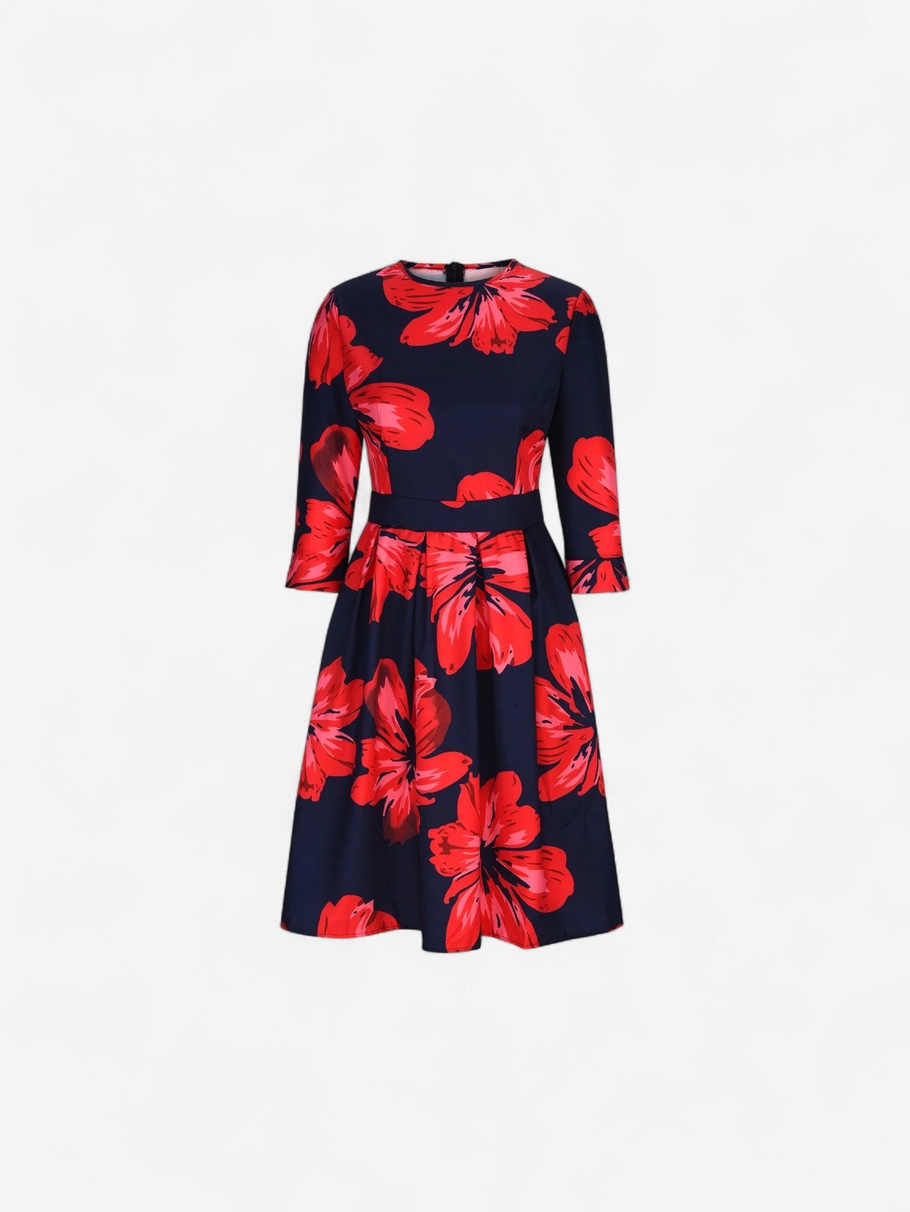 Jada | Women’s Summer Wedding Guest Formal Floral Midi Dress