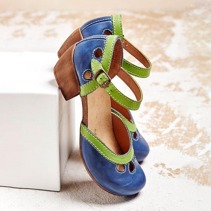 Jada | Women's Retro Two-Tone Sandals