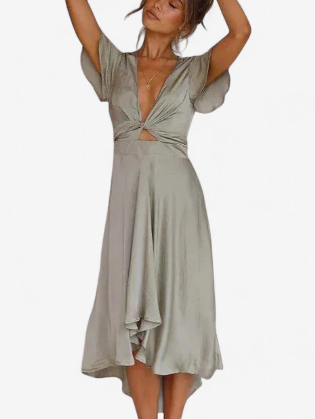 Jada | Women's Wedding Guest Wrap Summer Midi Dress