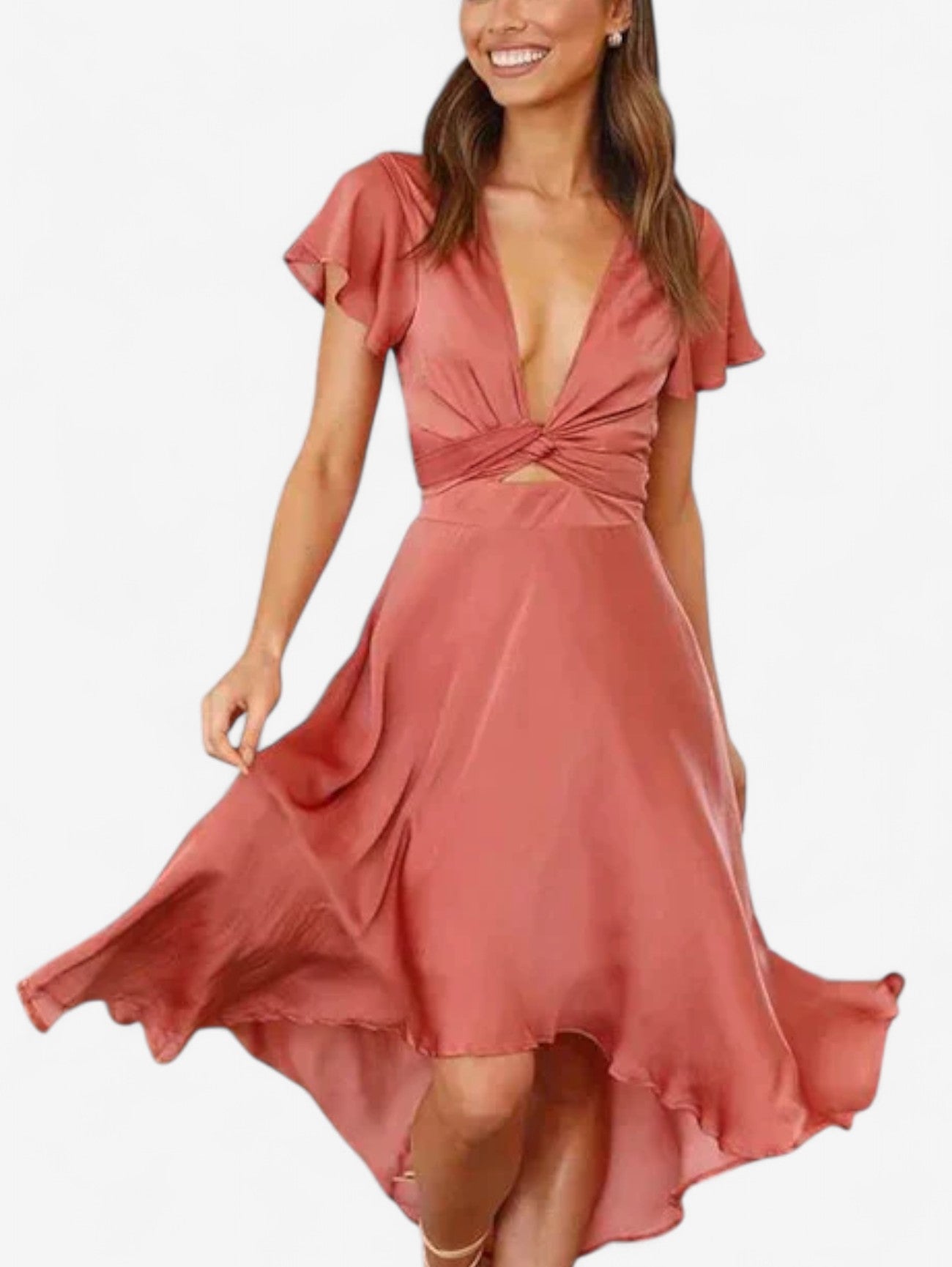 Jada | Women's Wedding Guest Wrap Summer Midi Dress