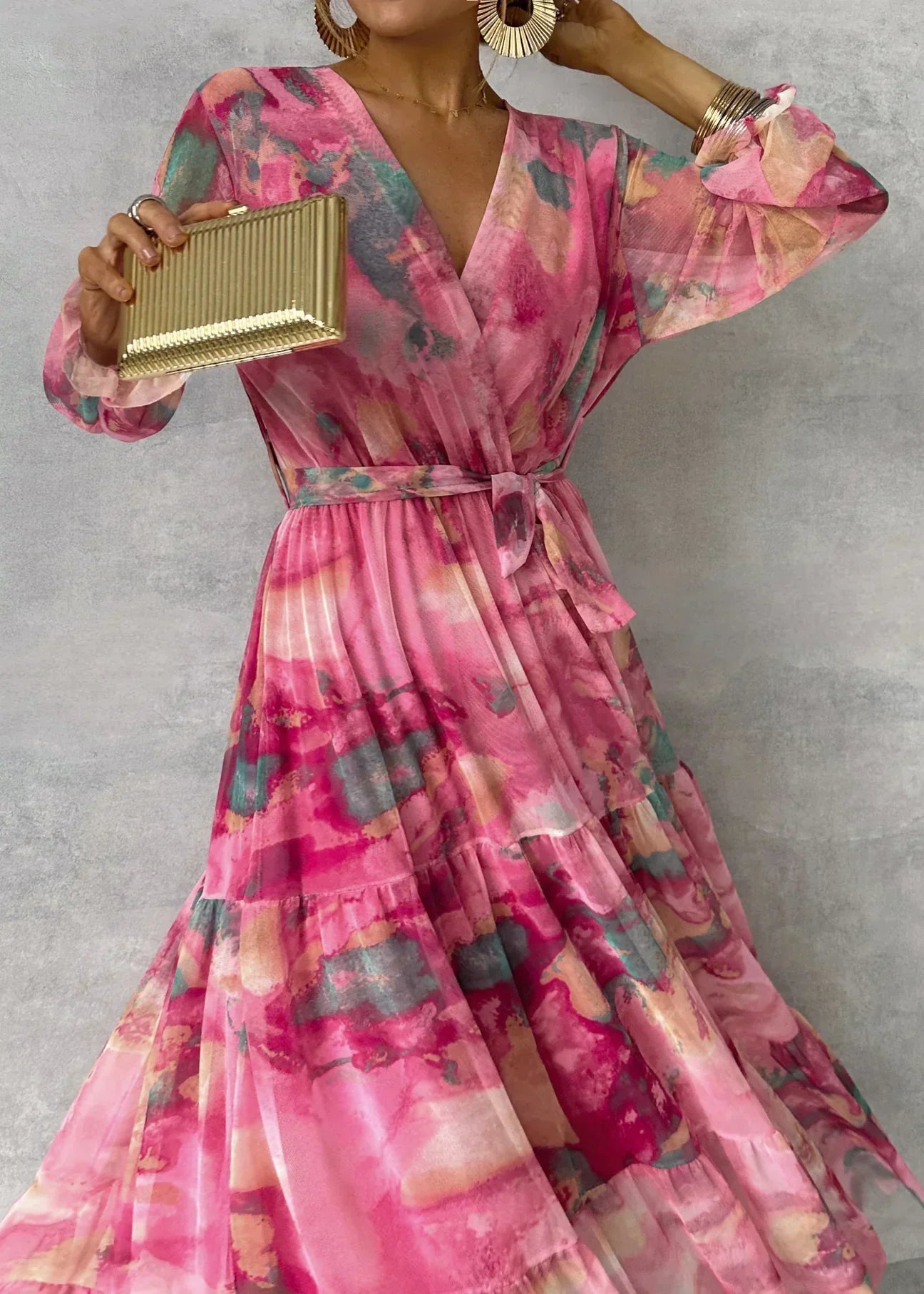Jada | Women's Wedding Guest Wrap Summer Maxi Dress