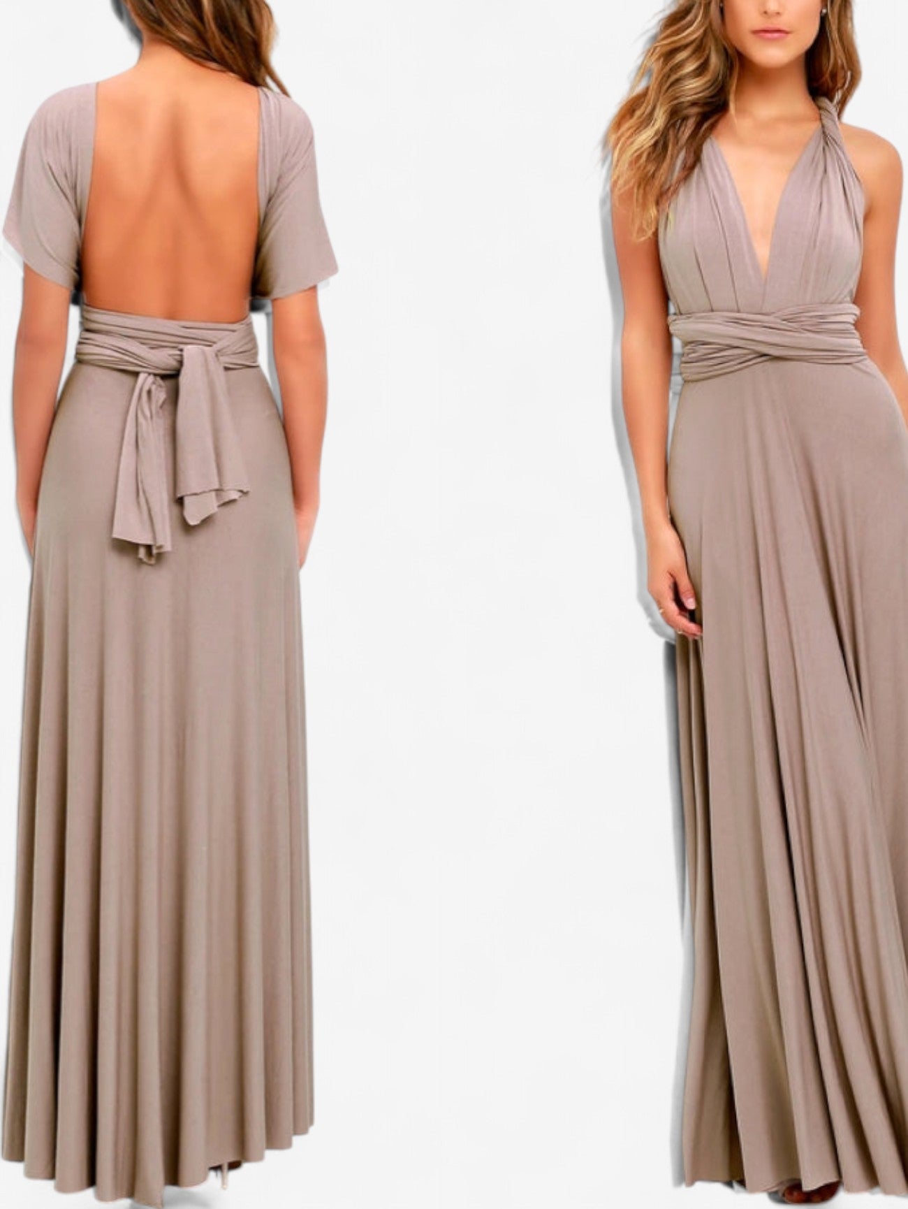Jada | Women's Wedding Guest Formal Backless Maxi Dress