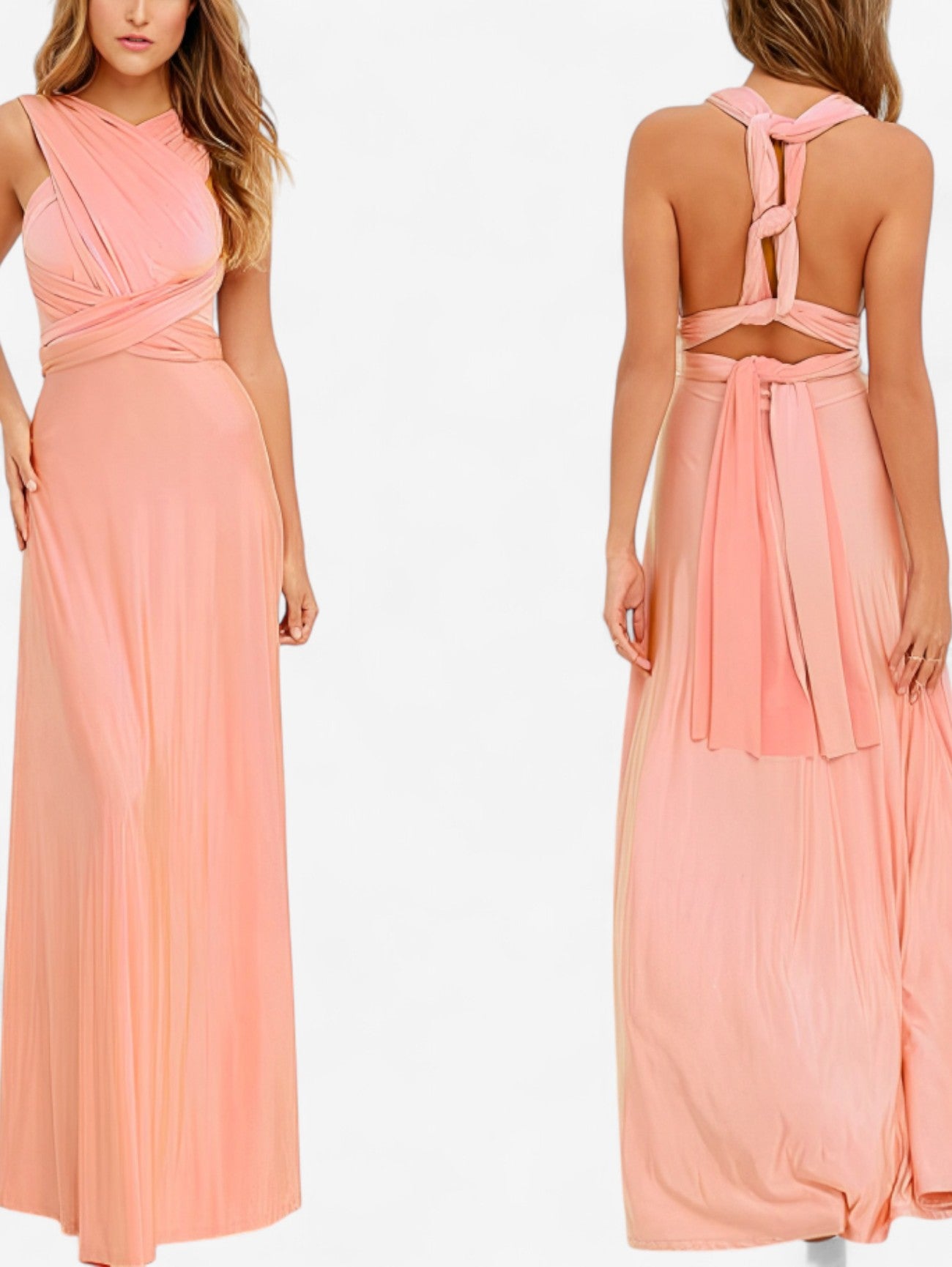 Jada | Women's Wedding Guest Formal Backless Maxi Dress
