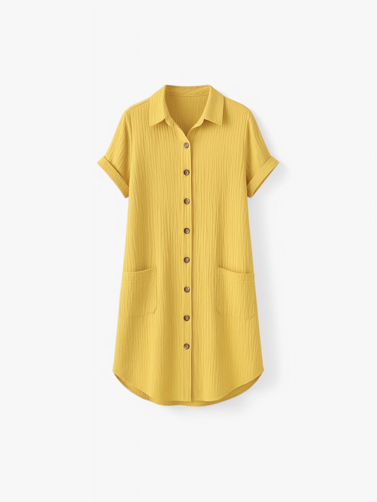 Jada | Women’s Button-Down Short Sleeve Summer Midi Dress
